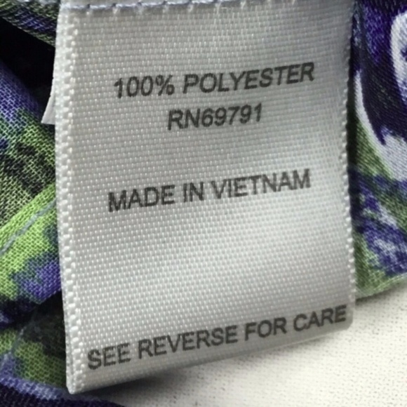 Hi-Lo Abstract Animal Print Blouse Top Roz & Ali - Picture 5 of 7